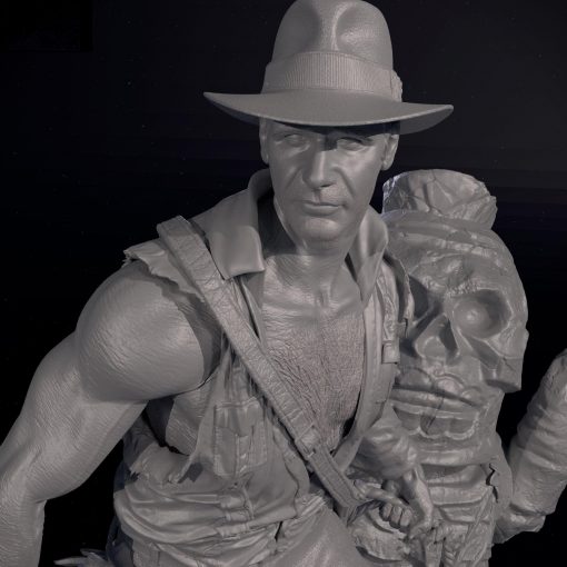 Indiana Jones Diorama Statue | 3D Print Model | STL Files