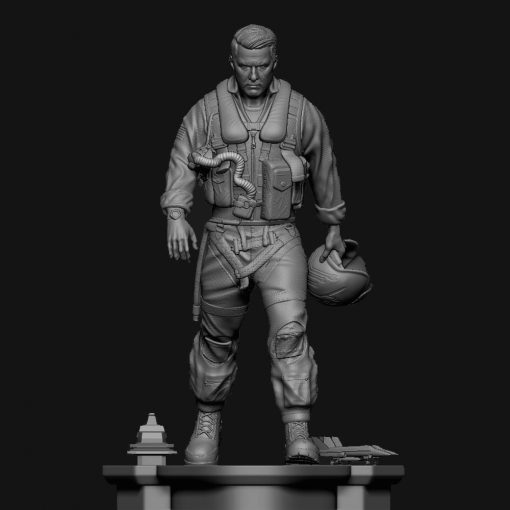 Top Gun Maverick Tom Cruise Diorama Statue | 3D Print Model | STL Files