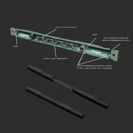 The Batman Baton | 3D Print Model | STL Files