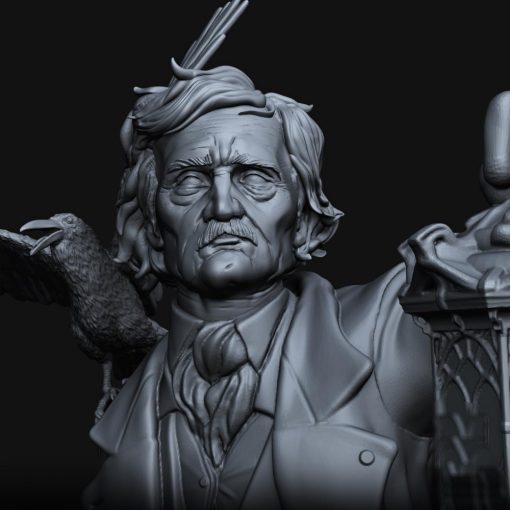 American Writers – Edgar Allan Poe | 3D Print Model | STL Files