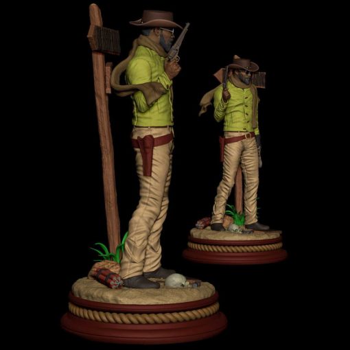 Django Unchained Statue | 3D Print Model | STL Files