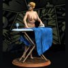 sexy super woman ironing cape statue nsfw 3