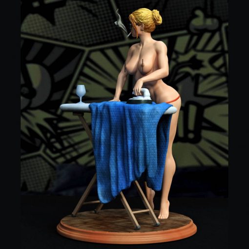 Sexy Super Woman Ironing Cape Statue (+NSFW) | 3D Print Model | STL Files